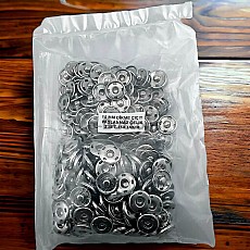 15 mm Sew Snap Button 24L 5/8" Stainless Steel 150 Pcs/Pack Four Holes ERD150P4PK