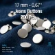 17 mm 27L  Jeans Button 13/64" Stainless Steel ERK0170PPK