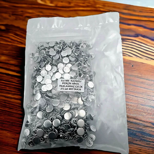 9,5 mm Kapaklı Perçin Paslanmaz Çelik ERPER095PPK 9,5 mm Kapaklı Perçin Paslanmaz Çelik ERPER095PPK