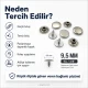 33.5 Pin Rivet 9.5 mm (0.37") Stainless Steel Cap with Aluminum Pin for Leather, Fabric, and Canvas Applications