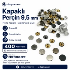 33.5 Pin Rivet 9.5 mm (0.37") Brass Cap / Aluminum Pin – Single Sale ERPER095PR
