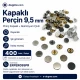 33.5 Pin Rivet 9.5 mm (0.37") Brass Cap Aluminum Nail Rivet for bags, leather goods, and textile accessories