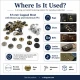 33.5 Pin Rivet 9.5 mm (0.37") Brass Cap Aluminum Nail Rivet for bags, leather goods, and textile accessories