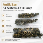 Antique Brass Color Stainless 54 System Lower 3 Parts, 100 pcs/Pack ALT0054-3PANTS