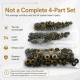 Antique Brass Color Stainless 54 System Lower 3 Parts, 100 pcs/Pack - Ideal for snap fastener applications in coats, bags