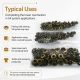 Antique Brass Color Stainless 54 System Lower 3 Parts, 100 pcs/Pack - Ideal for snap fastener applications in coats, bags