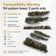 Antique Brass Color Stainless 54 System Lower 3 Parts, 100 pcs/Pack - Ideal for snap fastener applications in coats, bags