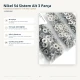 Black Nickel Stainless 54 System Lower 3 Parts - 100 pcs Pack for Snap Fasteners in Coats, Jackets, Bags and More