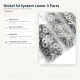 Black Nickel Stainless 54 System Lower 3 Parts - 100 pcs Pack for Snap Fasteners in Coats, Jackets, Bags and More