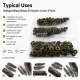 Antique Brass Color Brass 54 System Lower 3 Parts, 100 pcs/Pack for snap fastener applications, black oxide finish, suitable
