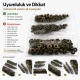 Antique Brass Color Brass 54 System Lower 3 Parts, 100 pcs/Pack for snap fastener applications, black oxide finish, suitable