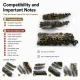 Antique Brass Color Brass 54 System Lower 3 Parts, 100 pcs/Pack for snap fastener applications, black oxide finish, suitable