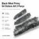 Black Nickel Color Brass 54 System Lower 3 Parts for Snap Fasteners, 100 pcs Pack