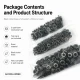 Black Nickel Color Brass 54 System Lower 3 Parts for Snap Fasteners, 100 pcs Pack