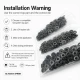 Black Nickel Color Brass 54 System Lower 3 Parts for Snap Fasteners, 100 pcs Pack