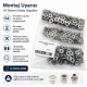 Nickel Color Brass 54 System Lower 3 Parts for Snap Fasteners, 100 pcs Pack, Durable Sheet Metal Components