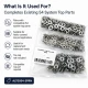 Nickel Color Brass 54 System Lower 3 Parts for Snap Fasteners, 100 pcs Pack, Durable Sheet Metal Components