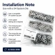 Nickel Color Brass 54 System Lower 3 Parts for Snap Fasteners, 100 pcs Pack, Durable Sheet Metal Components