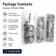 Nickel Color Brass 54 System Lower 3 Parts for Snap Fasteners, 100 pcs Pack, Durable Sheet Metal Components