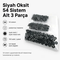 Black Oxide Color Stainless 54 System Lower 3 Parts, 100 pcs/Pack ALT0054-3PSO