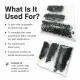 Black Oxide Color Stainless 54 System Lower 3 Parts, 100 pcs/Pack - Ideal for snap fastener applications in coats, bags, and