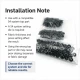 Black Oxide Color Stainless 54 System Lower 3 Parts, 100 pcs/Pack - Ideal for snap fastener applications in coats, bags, and