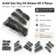 Antik Sarı Renk Saç 54 Sistem Alt 3 Parça 144 Adet/Paket - Nikel renk saç 54 sistem çıtçıt uygulamaları için ideal metal