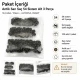 Antik Sarı Renk Saç 54 Sistem Alt 3 Parça 144 Adet/Paket - Nikel renk saç 54 sistem çıtçıt uygulamaları için ideal metal