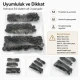 Antik Sarı Renk Saç 54 Sistem Alt 3 Parça 144 Adet/Paket - Nikel renk saç 54 sistem çıtçıt uygulamaları için ideal metal