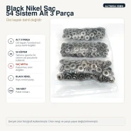 Black Nickel Color Sheet Metal 54 System Lower 3 Parts, 144 pcs/Pack ALT0054-3SBN