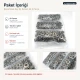 Black Nickel Color Sheet Metal 54 System Lower 3 Parts for Snap Fastener Applications, 144 pcs Pack