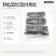 Black Nickel Color Sheet Metal 54 System Lower 3 Parts for Snap Fastener Applications, 144 pcs Pack
