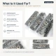 Black Nickel Color Sheet Metal 54 System Lower 3 Parts for Snap Fastener Applications, 144 pcs Pack