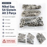 Nickel Color Sheet Metal 54 System Lower 3 Parts, 144 pcs/Pack ALT0054-3SN
