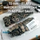 15 mm Alpha Snap Fasteners Antique Brass Stainless Steel Snap Button 75 Pcs/Pack C0001PPKANT