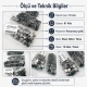 Alpha Snap Fasteners 15 mm Black Nikel Stainless Steel Snap Button 75 Pcs Pack - Durable and Rust Resistant Fasteners for