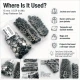 Alpha Snap Fasteners 15 mm Black Nikel Stainless Steel Snap Button 75 Pcs Pack - Durable and Rust Resistant Fasteners for