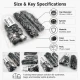 Alpha Snap Fasteners 15 mm Black Nikel Stainless Steel Snap Button 75 Pcs Pack - Durable and Rust Resistant Fasteners for