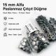 Alpha Snap Fasteners 15 mm Black Nikel Stainless Steel Snap Button 75 Pcs Pack - Durable and Rust Resistant Fasteners for