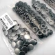 15 mm Alpha Snap Fasteners Black Nikel Stainless Steel Snap Button 75 Pcs/Pack C0001PPK