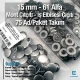 15 mm Alpha Snap Fasteners Black Nikel Stainless Steel Snap Button 75 Pcs/Pack C0001PPK