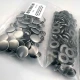 15 mm Alpha Snap Fasteners Black Nikel Stainless Steel Snap Button 75 Pcs/Pack C0001PPK