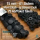 0,59" Snap Fasteners Stainless  15 mm Black Oxide 100 Pieces/Pack 61 Snap Buttons C0004P15PKBLK