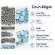 Pastel Blue Painted Stainless Capped Baby Snap Fastener 9.5 mm / 0.37 in, 250 Sets/Pack