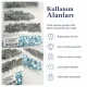 Pastel Blue Painted Stainless Capped Baby Snap Fastener 9.5 mm / 0.37 in, 250 Sets/Pack