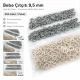Light Beige Stainless Ring-Style Prong Baby Snap Fastener 9.5 mm / 0.37 in for babywear and accessories