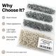 Light Beige Stainless Ring-Style Prong Baby Snap Fastener 9.5 mm / 0.37 in for babywear and accessories