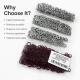 Burgundy Stainless Ring-Style Prong Baby Snap Fastener 9.5 mm / 0.37 in for babywear and accessories