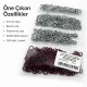 Burgundy Stainless Ring-Style Prong Baby Snap Fastener 9.5 mm / 0.37 in for babywear and accessories