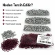 Burgundy Stainless Ring-Style Prong Baby Snap Fastener 9.5 mm / 0.37 in for babywear and accessories
